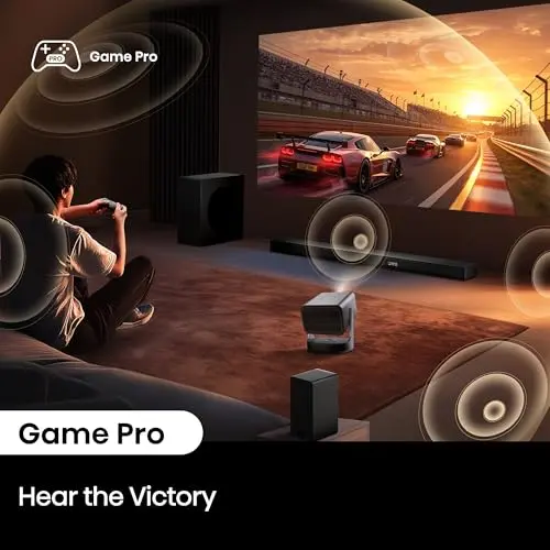 Hisense AX5140Q 5.1.4Ch Sound Bar with Wireless Subwoofer, Dolby Atmos, DTS:X, Bluetooth 5.3, Roku TV Ready, HDMI/AUX/ARC/Optical/USB, EzPlay, 7 EQ Modes, Hi Concerto, Room Calibration 8