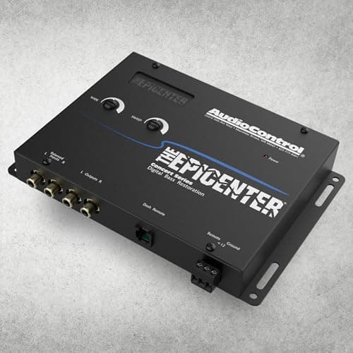 AudioControl The EPICENTER Concert Series Digital Bass Restoration Processor, Car Audio Bass Booster Enhancer with Included Dash Mount Wired Remote Control Knob, ParaBASS, Subsonic Filter (Black) 5