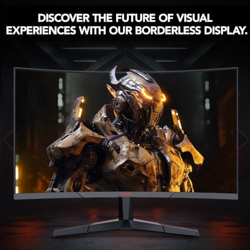 KOORUI Gaming Monitor, QHD 2560P Computer Monitor, 144Hz 27 Inch Monitor (1ms, 1800R Curved VA Panel, DP1.2+HDMI*2, AdaptiveSync, Narrow Bezel with Ultra-Thin), Tilt Adjustable,Eye Care 8