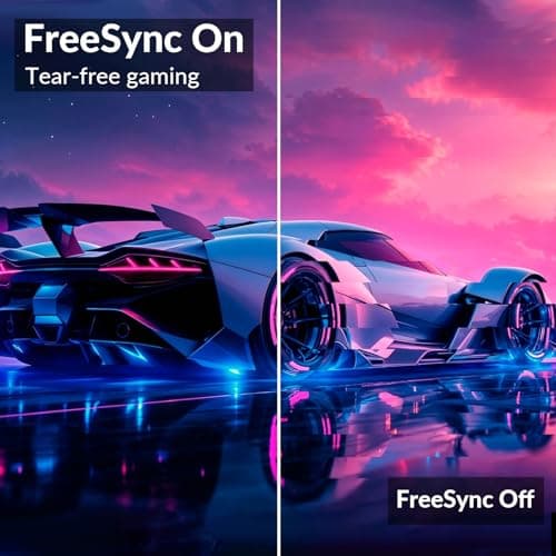 Great voell 24 Inch Curved Monitor, Full HD 1080P, 100Hz Refresh Rate, 120% sRGB, 3-Side Ultra-Slim Bezel, Blue Light Filter, HDMI VGA Inputs, for Home Office Dorm – Black 5