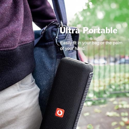 DOSS E-Go II Bluetooth Speaker with 12W Superior Sound, Loud Bass, IPX6 Waterproof, Built-in Mic, 12H Playtime, for Pool, Beach, Outdoor, and Travel 5