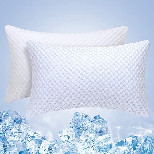 OSBED Adjustable Cooling Shredded Memory Foam Pillows King Size Set of 2 - Temperature-Regulating for Hot Sleepers with Dual Airflow Ventilation(CertiPUR-US & Hypoallergenic & Machine Washable) 8