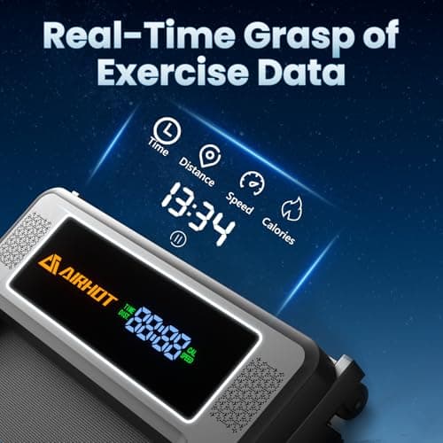 AIRHOT 15 Incline Walking Pad with Remote Control & LED Display, Quiet Under Desk Treadmill for Compact Space, Portable Home Office Use 7