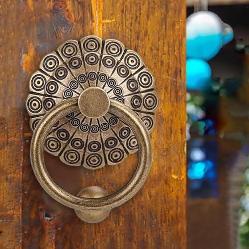 MagiDeal Door Knocker for Front Door, Vintage Gate Pull Metal Door Pull Fence Handle for Farmhouse Garage, Bronze Color 5