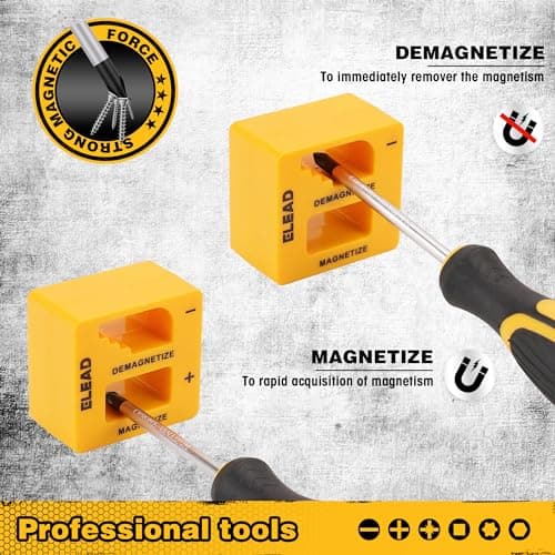 Magnetic Screwdriver Set with Case: 86-Piece Slotted Phillips, Hex, Torx, Precision, Nut Drivers, Driver Bits and Magnetizer, Ergonomic Handle, Ideal for Mechanics and Professionals 7