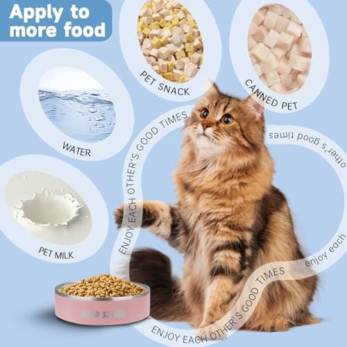 StarSpeed 24oz Stainless Steel Dog Bowls with Rubber Bottom Non-Slip Double Wall Metal Outdoor Dog Food and Water Bowls Weighted Insulated Pet Feeding Bowl for Small,Medium Sized Dogs or Cats 5