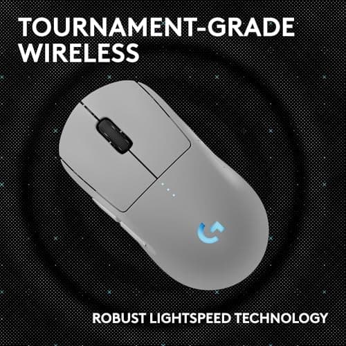Logitech G PRO 2 Lightspeed Wireless Gaming Mouse, Right- or Left-Handed Mouse with up to 4 Customizable and Switchable Magnetic Side Buttons, 44K DPI Sensor, USB-C Charging, for PC/Mac - White 5