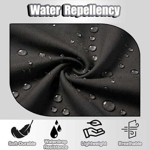 TOSHE Waist Apron with 3 Pockets Waterdrop Resistant Premium Cotton Waitress Apron 10 Color Option Server Apron Chef Apron (Black) 5