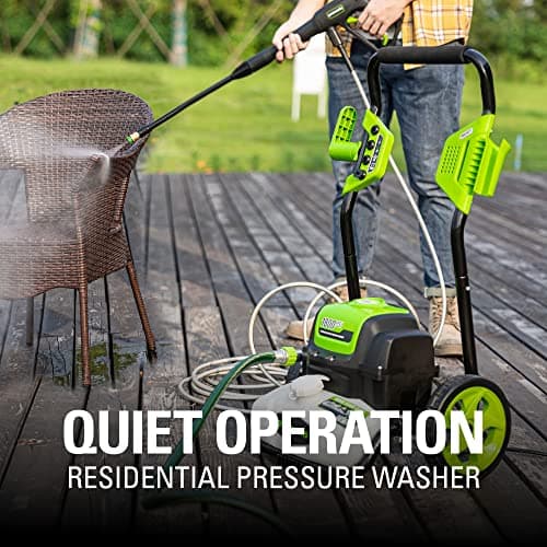 Greenworks 1800 PSI 1.2 GPM Pressure Washer (Open Frame) PWMA Certified 11