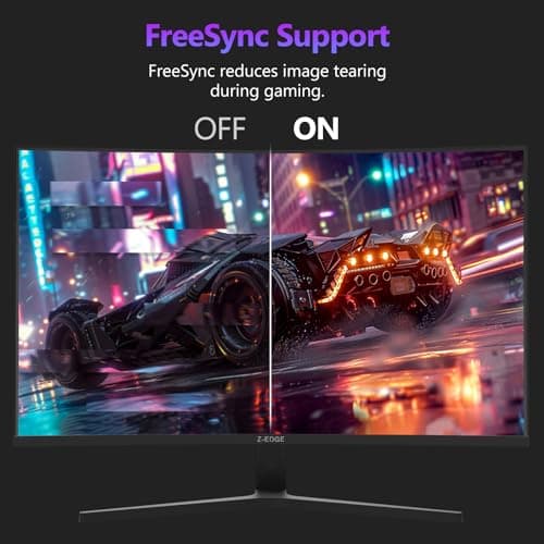 Z-Edge 27 inch Curved Gaming Monitor, FHD 1080P 300Hz 240Hz PC Monitor, Ultra-Fast MPRT 1ms Curved Monitor, 1500R, 16.7M Colors, UG27H Frameless Bezel, 2X DP 1.4 Ports and 2X HDMI 2.0 Ports 5