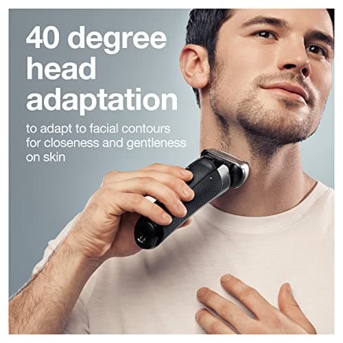 Braun Electric Razor for Men, Series 8 8457cc Electric Foil Shaver with Precision Beard Trimmer, Cleaning & Charging SmartCare Center, Galvano Silver 5