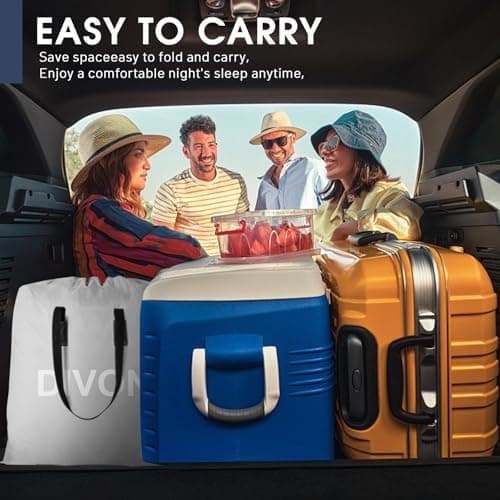 King Air Mattress With Built In Pump,18''Raised Blow Up Mattress 2 Mins Self-Inflation/Deflation,Upgraded Thicker Inflatable Mattress，Air Bed with Storage Bag for Guests,Home，Camping，750 lbs Max 8