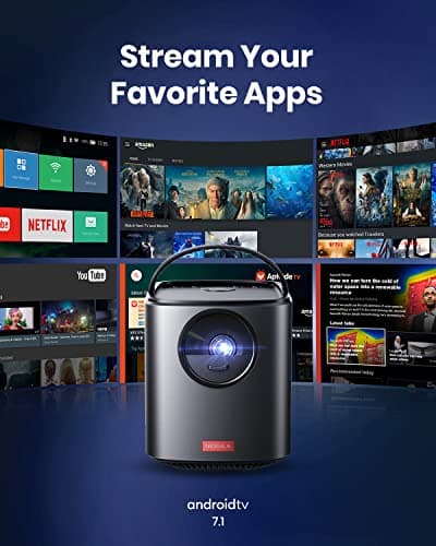 NEBULA by Anker Mars II Pro 500 ANSI Lumen Portable Projector, Native 720P, 40-100 Inch Image TV Projector, Movie Projector with WiFi and Bluetooth, 3Hr Video Playtime, Watch Anywhere 7