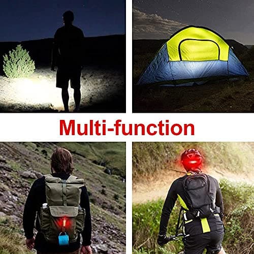 Super Bright Bike Lights Front and Back,1200 Lumens Bike Lights for Night Riding,USB Rechargeable Bicycle Light,3 LED Bike Headlight with Power Bank Function,IPX5 Waterproof,3+5 Light Modes 6