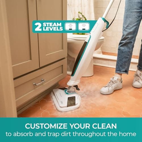 Kenmore SM2060 S200 Series Steam Mop for Floor Cleaning with Easy Scrubber & 2pcs Washable Pads, 2 Modes, Quick-Heating, Lightweight for Hardwood and Tile 7