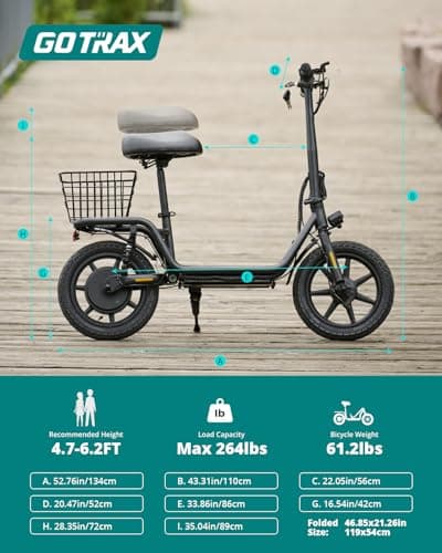 Gotrax FLEX Electric Scooter with Seat for Adult, Max 16-25miles Range, 15.5-20mph Power by 400W-500W Motor, Comfortable 14" Pneumatic Tire and Wider Deck & Height Adujustable Seat with Carry Basket 10