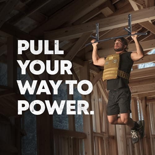 AmStaff Fitness Joist Mount Pull Up Bar, Ceiling Mounted Chin Up Bar for Home Gym, Crossfit, Beam, Rafter - Heavy Duty, Multi Grip, 42" Wide, Maximum Head Clearance - TU038 5