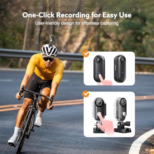 Losfom Z10 4K Action Camera, 128GB Wearable Sports Camera with Waterproof Case, Magnetic Clip, and Quick-Mount Accessories, Small Body Cam for Cycling, Diving, Travel (No WiFi No Bluetooth 5