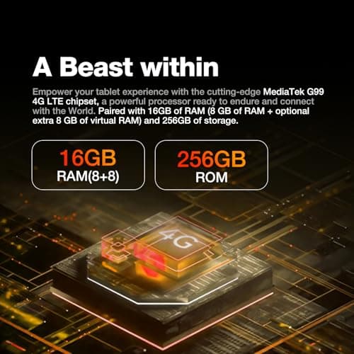 AGM PAD P2 Active Rugged Android 14 Tablet with Case, Waterproof & Drop-Proof, Widevine L1 & GMS Certified, 11" 90Hz FHD 480 NITS Display, MTK G99, 8000 mAh, 16(8+8) + 256GB[TF 2TB], GPS, Compass, OTG 5