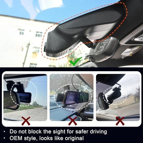 Mangoal Front 4K & Rear 1080P Dash Cam Custom fit for GMC Sierra 1500 2022-2026 HD 2024-2026 Pro SLE Elevation SLT AT4X Denali Ultimate (Model C), Integrated OEM Look, UHD 2160P Video, 128GB Card 7