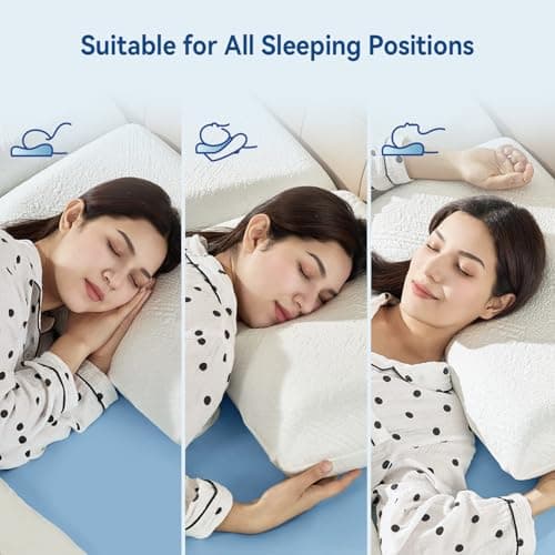 Bedtter Cooling Pillow with Gel Memory Foam and Cooling Case for Cooling Sleep (1 Pack), Bed Pillow for Side Sleepers, Neck and Shoulder Pain Relief, Washable Cover, 25"x15"x5" 6