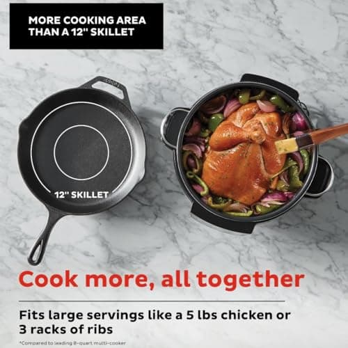 Instant Pot Superior Cooker 7.5QT Slow Cooker and Multicooker, 4-in-1 Functions, Sears/Sauté, Slow Cooks/Roast, Steams and Warms, From The Makers of Instant Pot 6