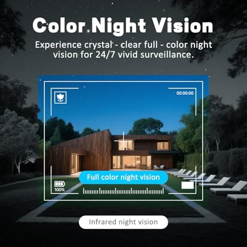 KKB No WiFi Security Camera, 4G LTE Cellular Security Cameras with Built-in Virtual SIM Card, 2K Wireless Indoor Outdoor Battery Camera Without Internet, PIR Motion Detection, Color Night Vision 6