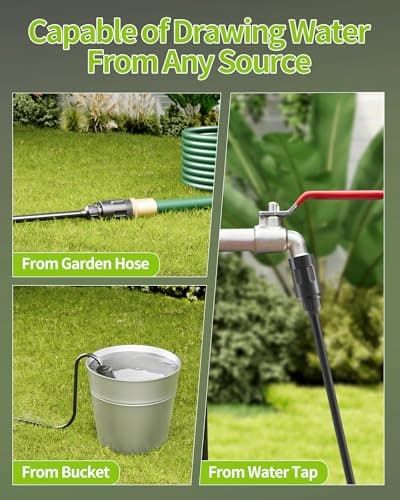 MIMYTH Cordless Power Washer; 990 PSI Cordless Pressure Washer with 4.0Ah Battery&Charger & 6-in-1 Nozzle; powerwashers for Home; Portable Power Washer for car wash, Yard 5