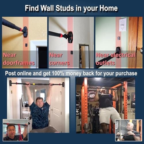 IRONSURGE Pull Up Bar for Doorway 6-piece Set with Two Attachable Resistance Bands, Training Manual, Door frame Chin Up Bar, and Two Angled Supports For Home Gym Workout, No Screws, Max 680lbs, 5