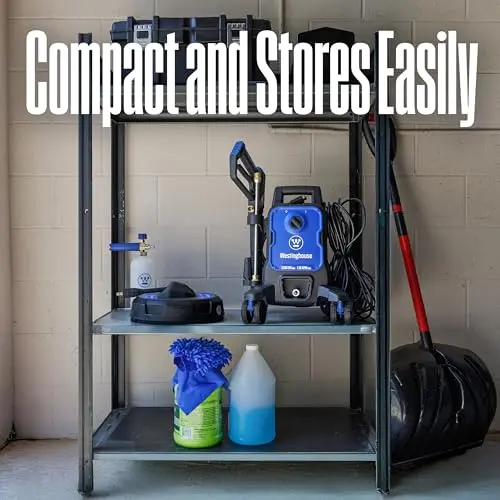 Westinghouse ePX3100 Electric Pressure Washer, 2300 Max PSI 1.76 Max GPM with Anti-Tipping Technology, Onboard Soap Tank, Pro-Style Steel Wand, 5-Nozzle Set, for Cars/Fences/Driveways/Home/Patios 6