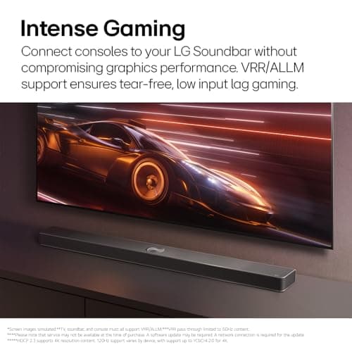 LG S90TR, 7.1.3 ch. Dolby Atmos Soundbar with Wireless Subwoofer and Rear Speaker Included, TV Synergy, WOW Orchestra, WOW Interface, WOWCAST Built-in (2024 New Model) (Renewed) 7