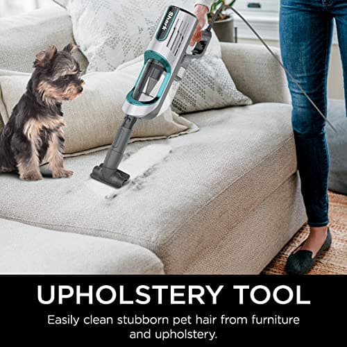 Shark HZ251 Ultralight Corded Stick Self-Cleaning Brushroll, Perfect, Converts to Hand Vacuum, LED Headlights, - Pet Crevice & Upholstery Tools, Teal.32 Quarts Capacity 5
