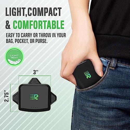 Rush Charge Universal Comet Portable Power Bank 3200mah, 2.1A High-Speed Fast Charging - Apple Lightning, Type C, Micro-USB Charges 3 Devices at a Time Pre-Charged Compatible with iPhone 17 16 15 14 7