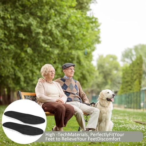 DWTWLE 4D Cloud Insoles for Men and Women Insoles Men Super Soft Anti-Fatigue, Shock Absorption, Relieve Foot Pain, (Black, Men: US 7-11) 6