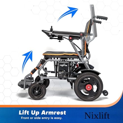 Electric Wheelchair for Adults – Lightweight Foldable Power Wheelchair with Dual Motors, One-Click Mute, SOS Alert, Long-Range Battery, Airline Approved – Ideal for Seniors Disabled and Travel 9