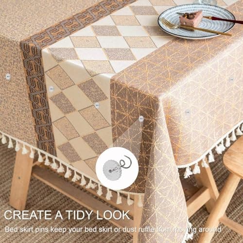 Upholstery Tacks & Bed Skirt Pins with Twist Design - No-Slip Fabric Holders for Furniture Upholstery, Sofa Covers, Headliners & Bedding Accessories 6