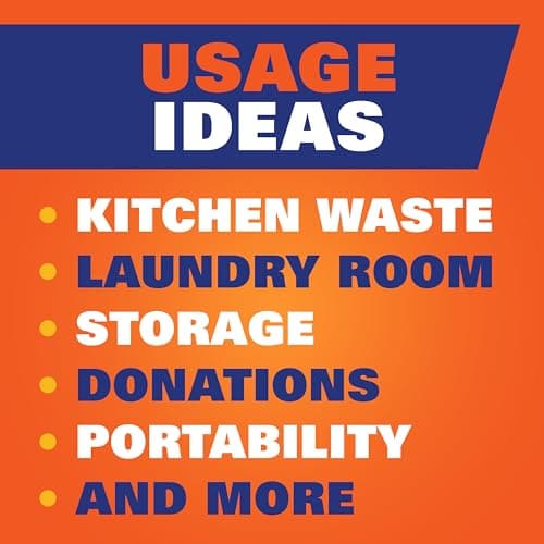 Hefty Strong 13 Gallon Trash Bags, Tall Kitchen Trash Bags, UnscentedLarge Trash Bags with Drawstrings, Durable Closure, Resists Leaks, Punctures, and Tears, White, Unscented, 90 Bags 6