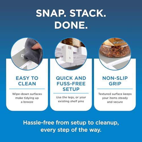 Spicy Shelf 3.0 - Expandable 2 Tiered Spice Rack Organizer for Cabinet & Pantry - Kitchen Seasoning Organizer - Cabinet Spice Racks for Inside Cabinets (Spicy Shelf Premium) - Home Organization 5