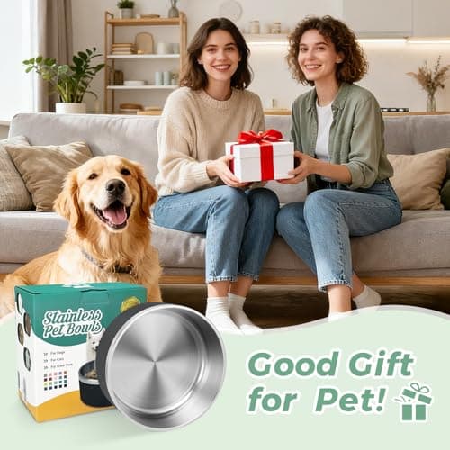 LIHONG Stainless Steel Dog Bowls for Small Medium Sized Dogs Non Slip,Insulated Dog Bowl,Pet Bowl for Food and Water,Rustproof(40oz,Black) 6