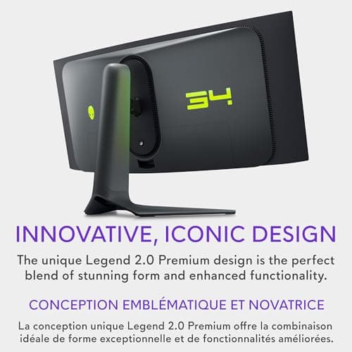 Alienware AW3423DWF Curved QD-OLED Gaming Monitor 34-inch Quantum Dot OLED 0.1Ms 165Hz 21:9 Curved Display (Renewed) 5