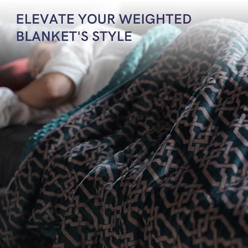YnM Fuzzy Duvet Cover for Weighted Blankets (Infinite, 60''x80'') 6