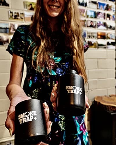 Smoke Trap + | Personal Air Filter (Sploof) - Replaceable Filters - Long Lasting Smoke Filter 500+ Uses With Easy Exhale - Filters Have Zero Plastic Waste - (Black) 5