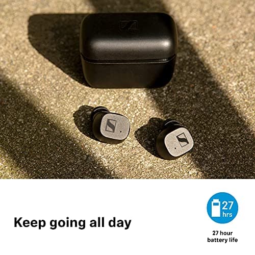 Sennheiser CX True Wireless Earbuds - Bluetooth In-Ear Headphones for Music and Calls with Passive Noise Cancellation, Customizable Touch Controls, Bass Boost, IPX4 and 27-hour Battery Life, Black 6