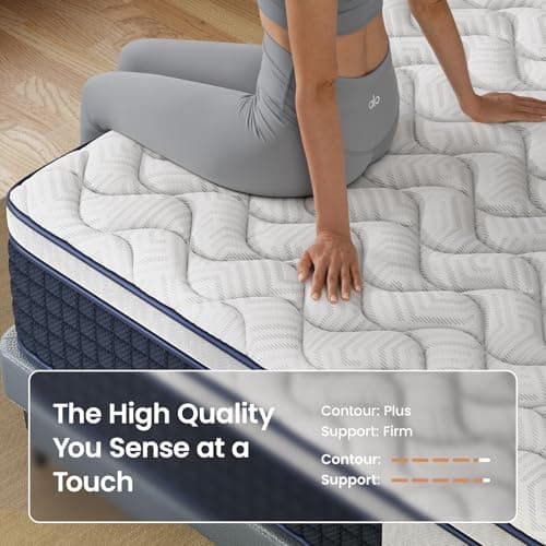 Extra Firm Queen Mattress 12 Inch, Deep Sleep Hybrid Mattress for Lumbar Support & Back Side Sleepers, Pain Relief Mattresses in a Box with Pocket Springs & Cooling Gel - 365-Night Trial, CertiPUR-US 9
