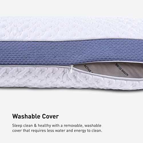 Bedgear Balance Performance Pillow – 2.0 - Moisture Wicking Bed Pillow for All Sleep Positions - Medium Firmness Bed Pillow - Washable Removable Cover – 20" W x 26" L x 5.75" H 7