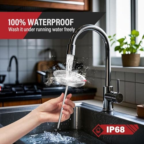 AWLKIM 2 Pack Stainless Steel Meat Thermometer, Safe Leave in Oven, 2.5-in Extra-Large Dial Food Thermometer for Cooking, Temperature Probe for Baking, Steak, Turkey - Kitchen Gadgets - Silver 6