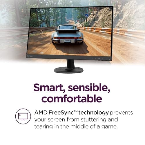 Lenovo D27-40 - All-in-One Monitor - 27" FHD Display - 75Hz Refresh Rate - Natural Low Blue Light - AMD FreeSync™ - 0.4ms MPRT - Raven Black - Tilt Stand 4