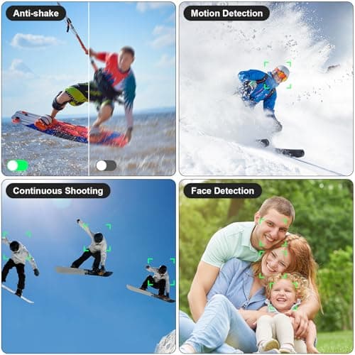 5K Video Camera Camcorder, 48MP UHD Wifi IR Night Vision Vlogging Camera for YouTube, 16X Digital Zoom Touch Screen Vlog Camera with External Microphone, Lens Hood, Stabilizer, Remote, 2 Batteries 6