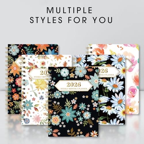 Ymumuda 2026 Planner, Daily Weekly and Monthly Planner，Jan 2026 - Dec 2026, 8.4" x 6.3", 2026 Calendar Planner Book with Tabs, Spiral Notebook with Inner Pocket for Office Home School Supplies 6