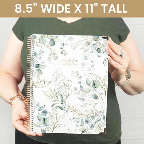 HARDCOVER bloom daily planners 2024-2025 (8.5" x 11") Academic Year Day Planner (July 2024 - July 2025) - Passion/Goal Organizer - Monthly & Weekly Inspirational Agenda Book - Eucalyptus, White 6